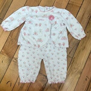 Kissy Kissy playsuit with cardigan 100% Pima cotton size 9m